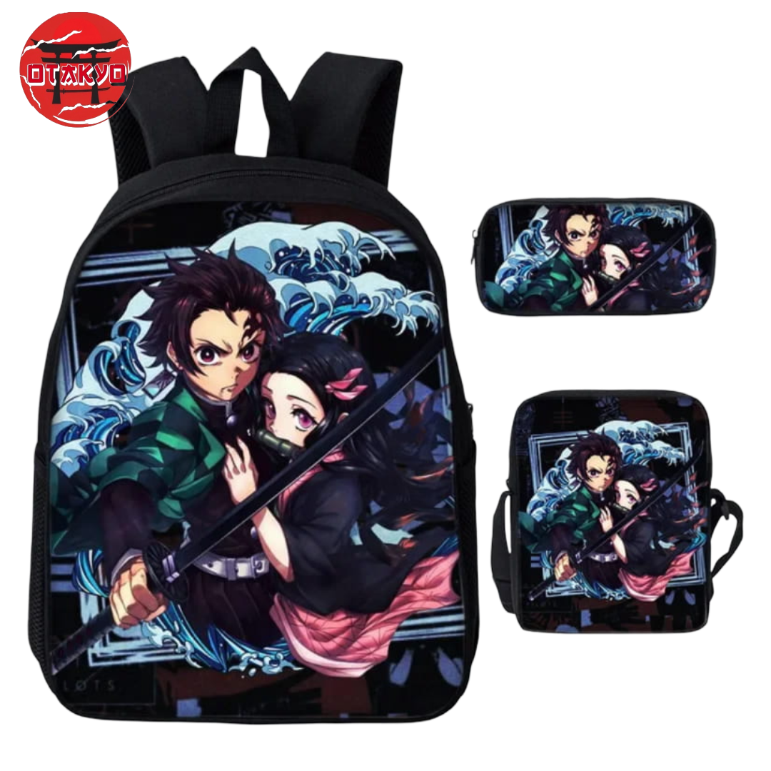 Backpack with Pencil Case and Bag Tanjiro & Nezuko - Demon Slayer™