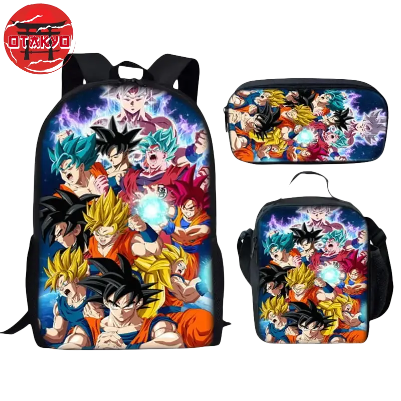 Backpack with Pencil Case and Satchel Goku's Transformations - Dragon Ball Z™