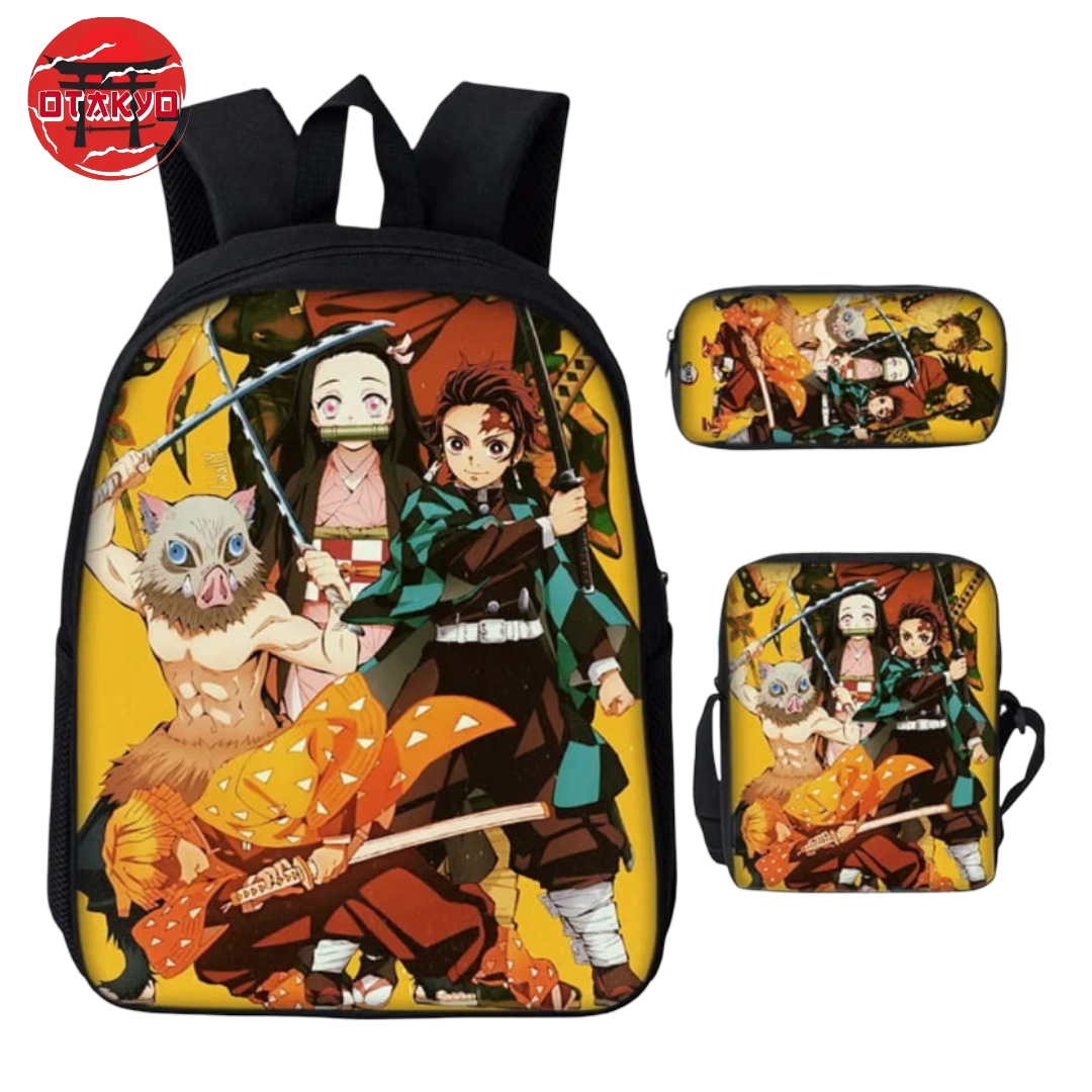 Backpack with Pencil Case and Shoulder Bag All Stars - Demon Slayer™