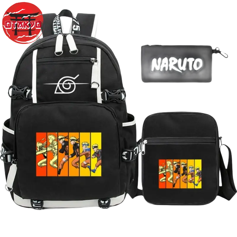 Backpack with Pencil Case and Shoulder Bag Naruto Uzumaki - Naruto Shippuden™