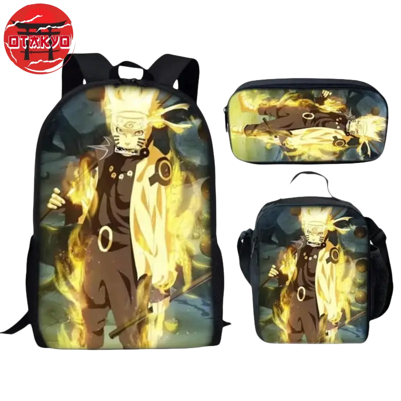 Backpack with Pencil Case and Shoulder Bag Rikudo Sennin - Naruto Shippuden™