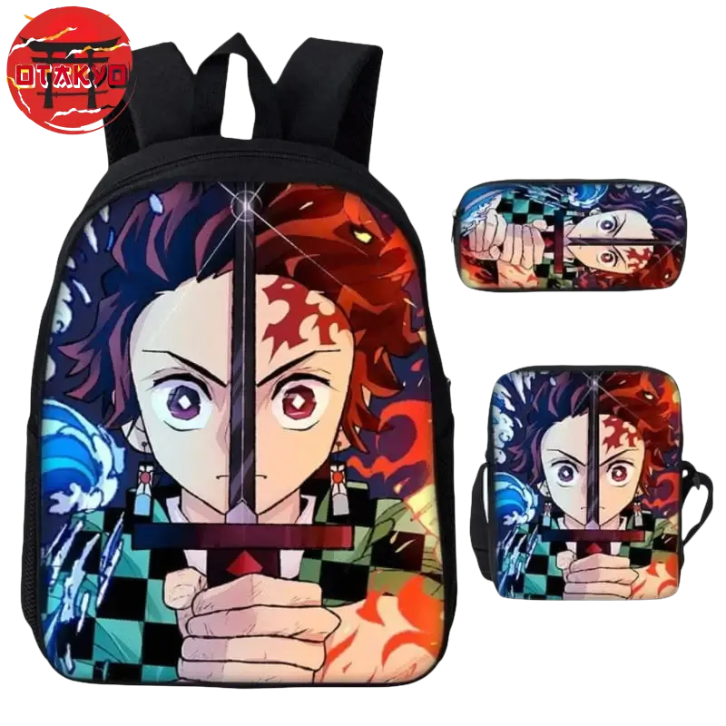 Backpack with Pencil Case and Shoulder Bag Tanjiro the Demon Slayer - Demon Slayer™