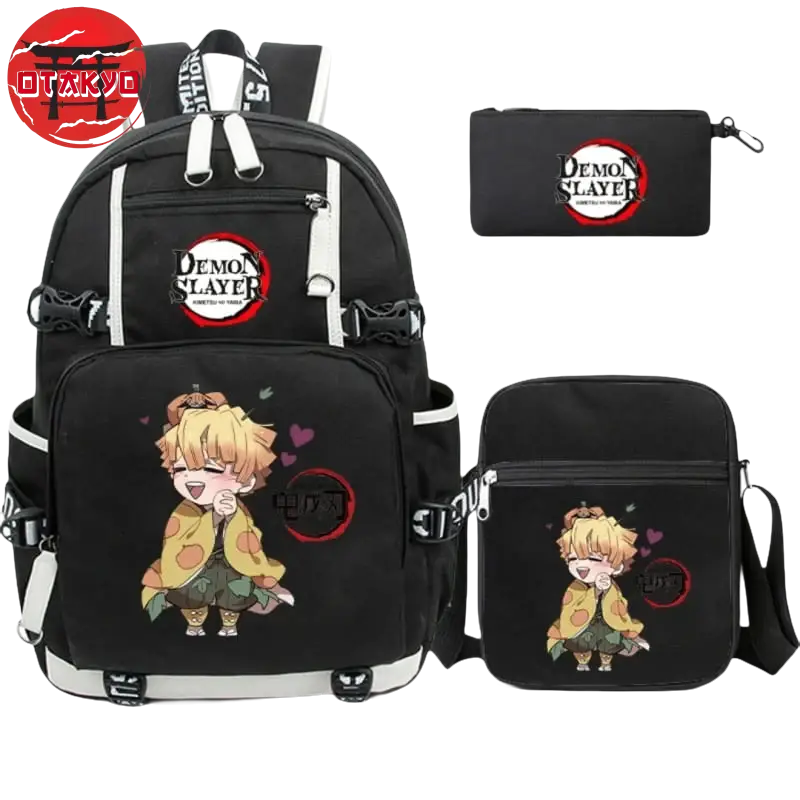 Backpack with Pencil Case and Shoulder Bag Zenitsu - Demon Slayer™