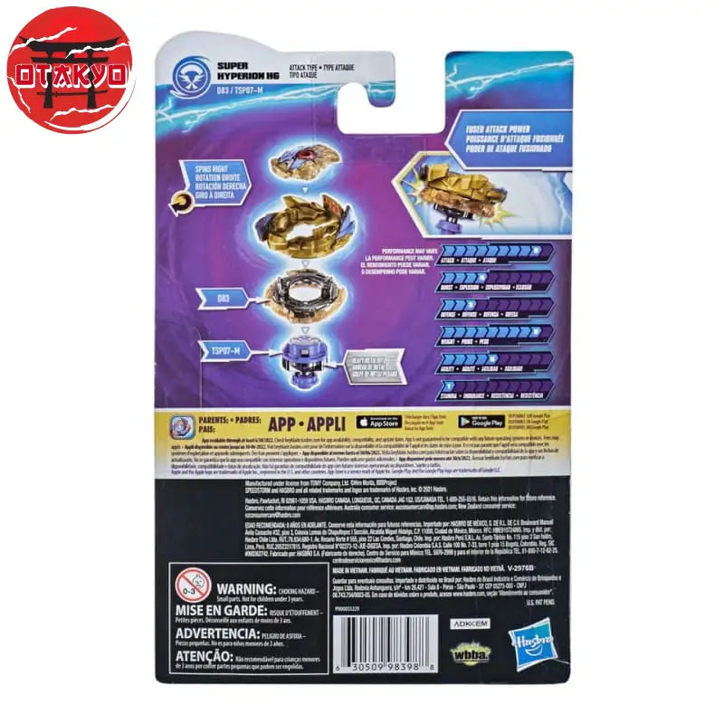 Beyblade Super Hyperion H6 1A-D Xceed-SPM - Beyblade Burst Surge™