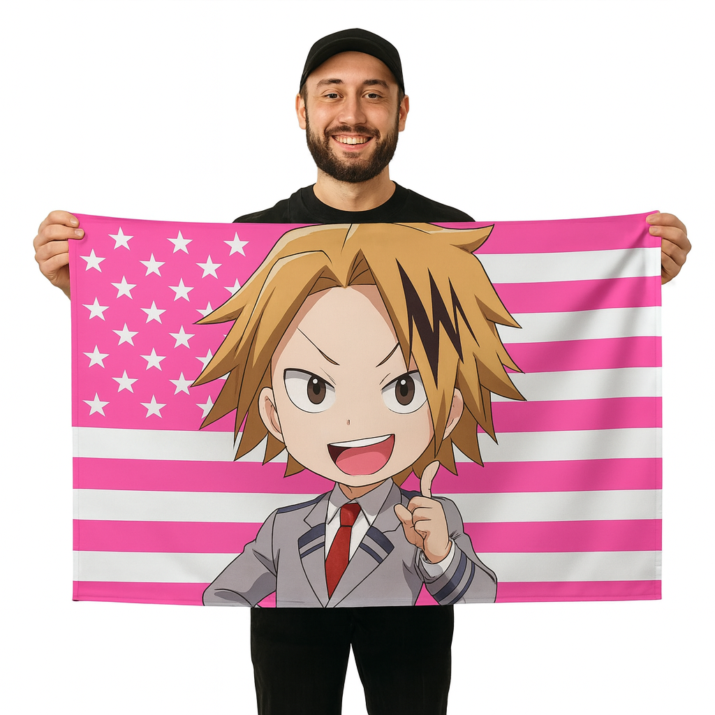 Flag Denki Kaminari "Chibi Student Style" - My Hero Academia™