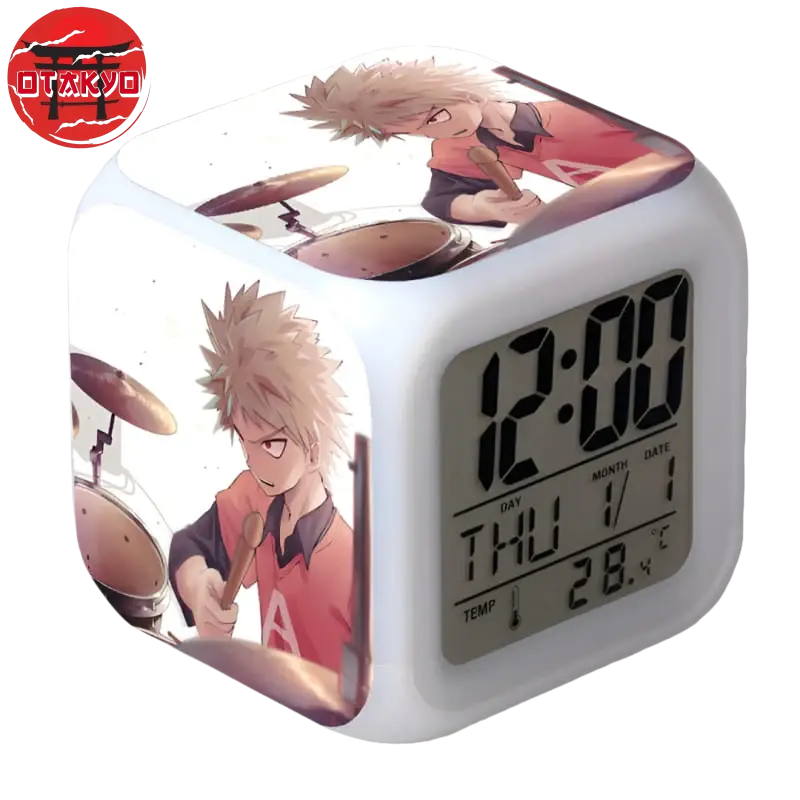 LED Alarm Clock Katsuki Drummer - My Hero Academia™