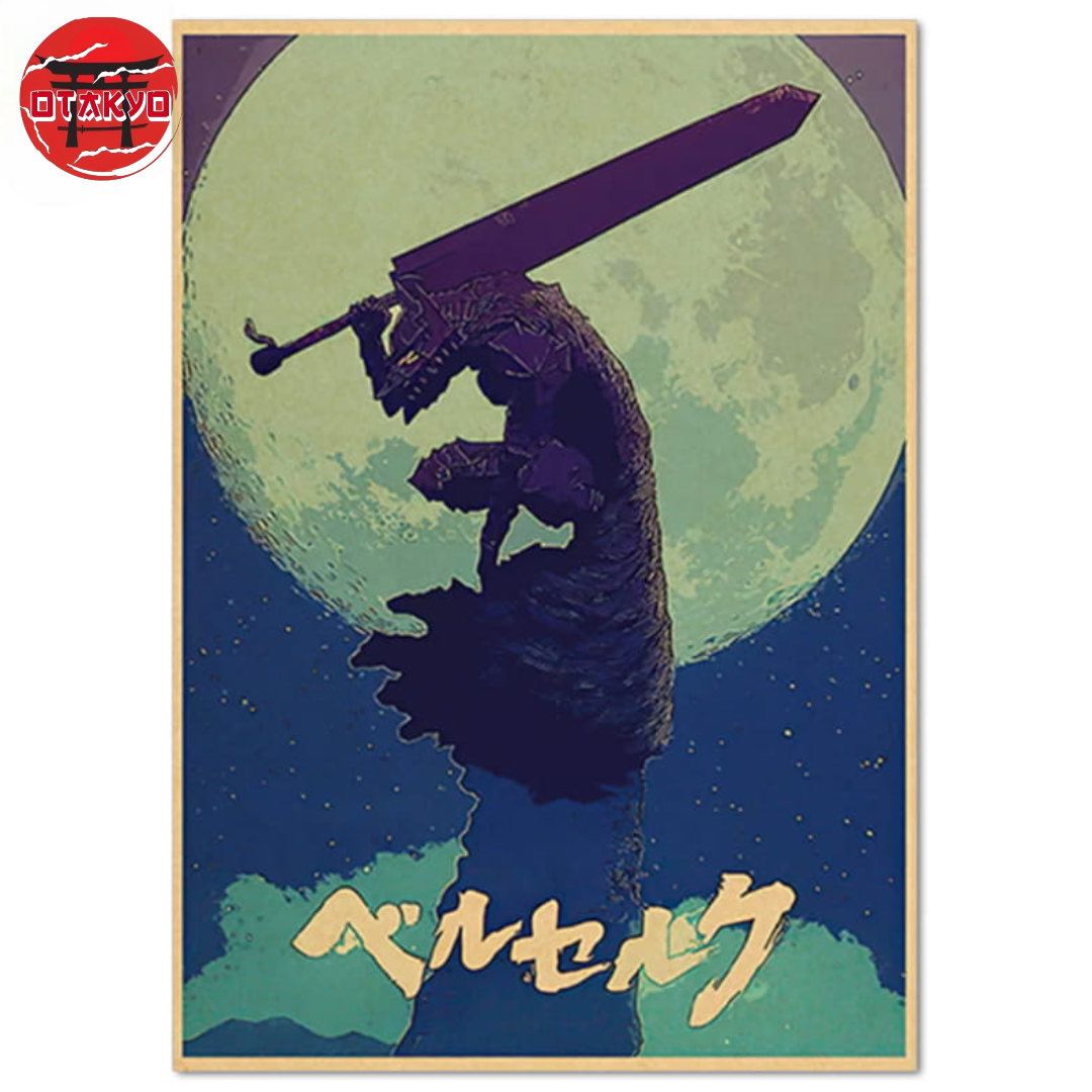 Poster Guts Blue Nocturnal Blade - Berserk™
