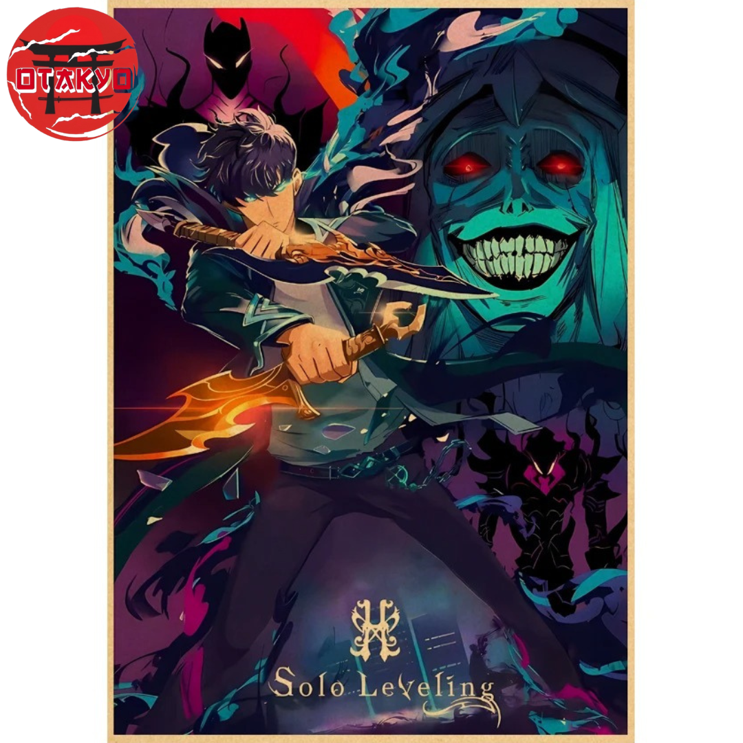 Poster Sung Jin-Woo "Battle Against The King of the Dead" - Solo Leveling™