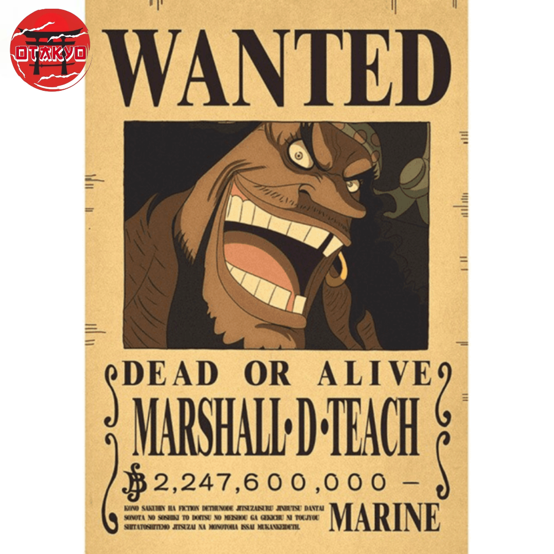 Poster Wanted Blackbeard - One Piece™