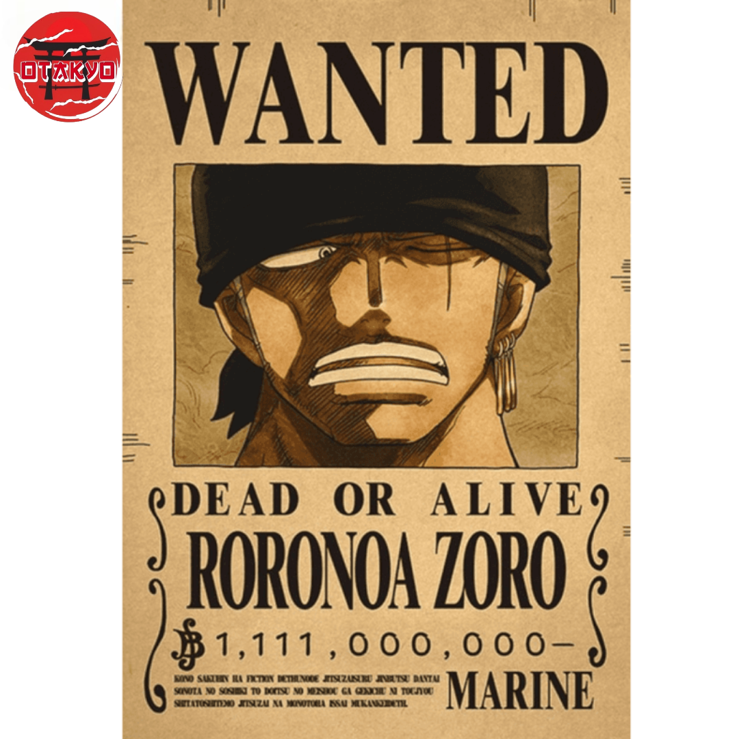 Poster Wanted Roronoa Zoro "Post Wano" - One Piece™