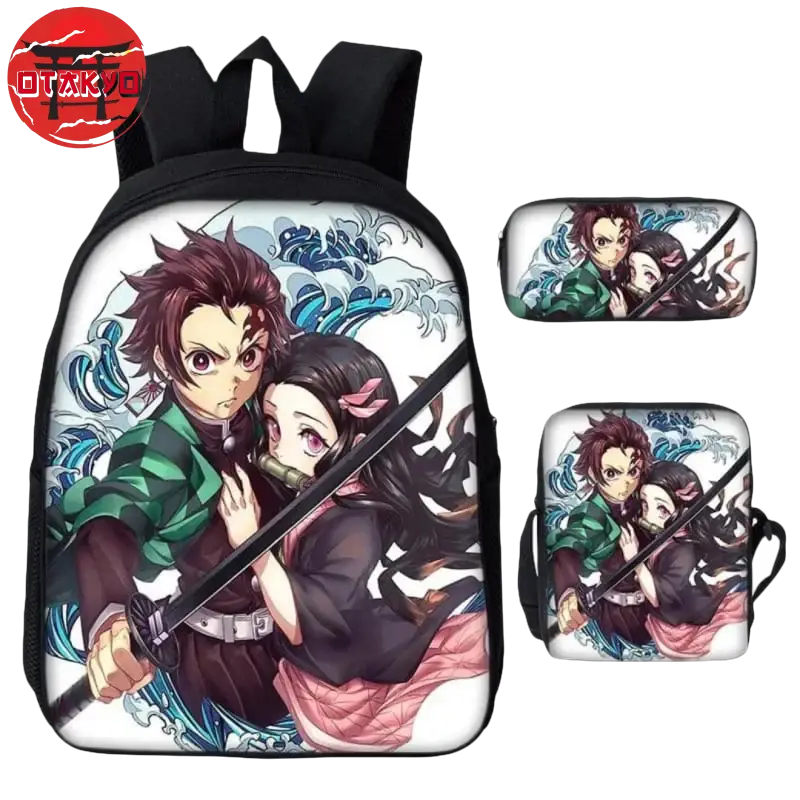 School Bag with Pencil Case and Messenger Bag Tanjiro x Nezuko Kamado Demon Slayers - Demon Slayer™