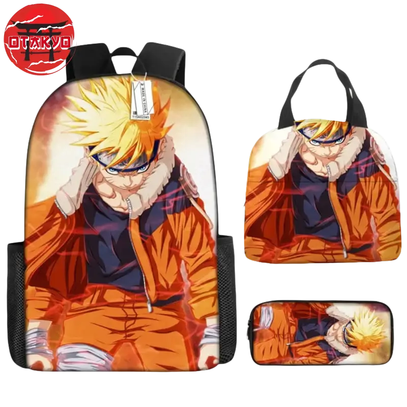 School Bag with Pencil Case and Shoulder Bag Naruto Second Form - Naruto Shippuden™