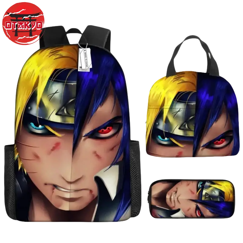 School Bag with Pencil Case and Shoulder Bag Naruto VS Sasuke - Naruto Shippuden™