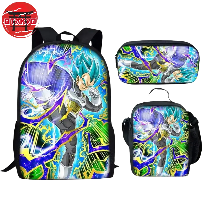 School Bag with Pencil Case and Shoulder Bag Vegeta Super Saiyan Blue - Dragon Ball Z™