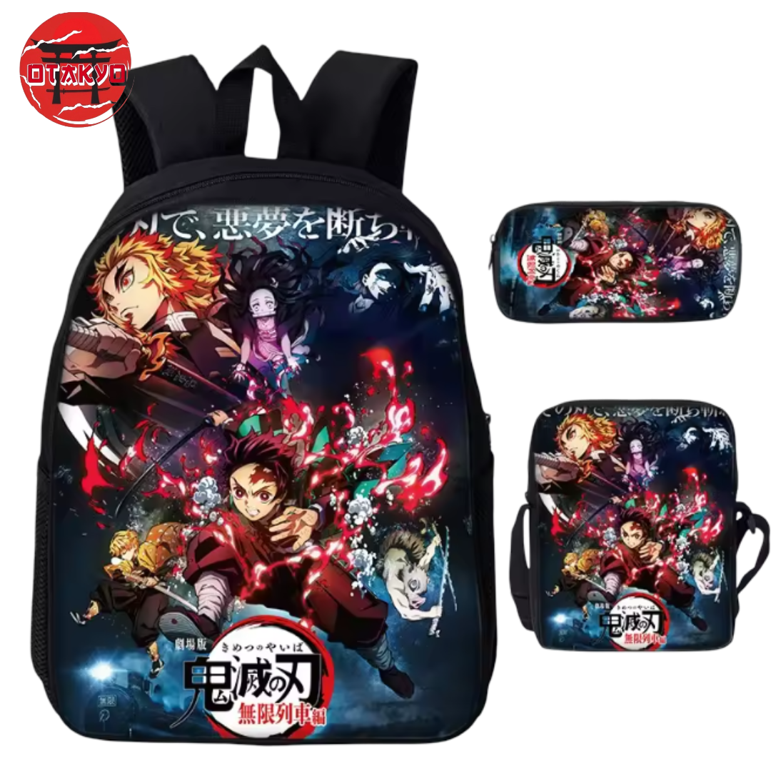 Schoolbag with Pencil Case and Satchel Tanjiro Demon Slayer™ Infinite Train