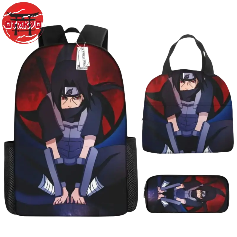Schoolbag with Pencil Case and Shoulder Bag Itachi Uchiha - Naruto Shippuden™