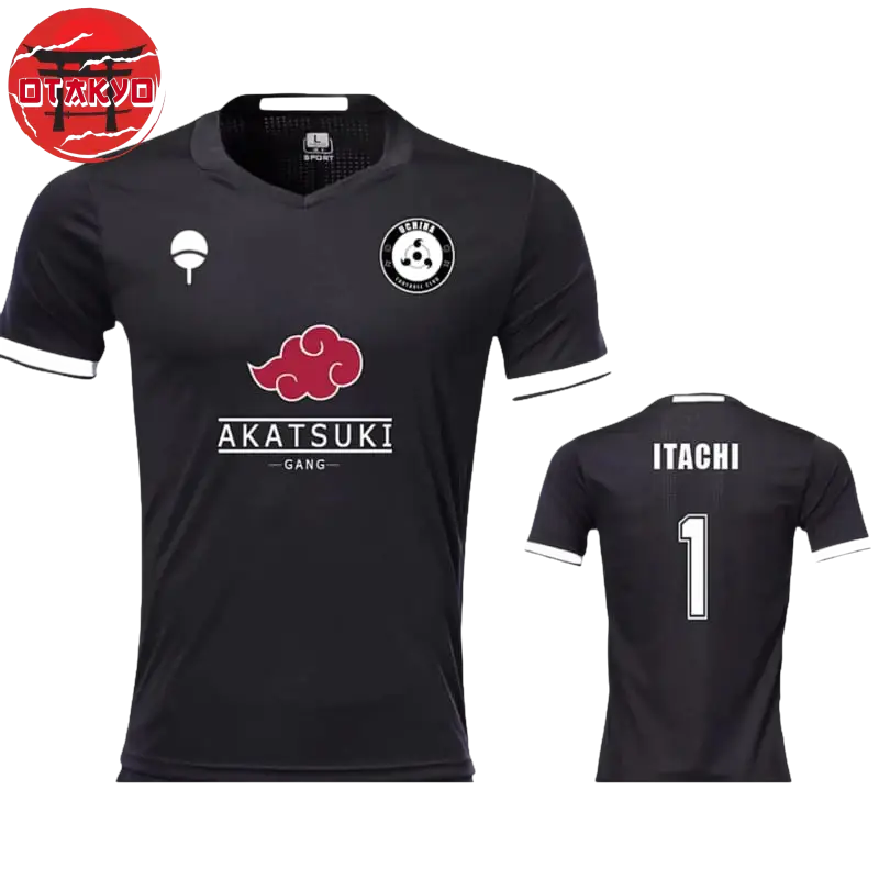 Soccer Jersey Itachi Uchiha Black - Naruto Shippuden™