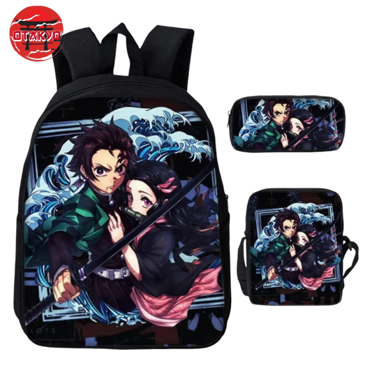 Backpack with Pencil Case and Bag Tanjiro & Nezuko - Demon Slayer™