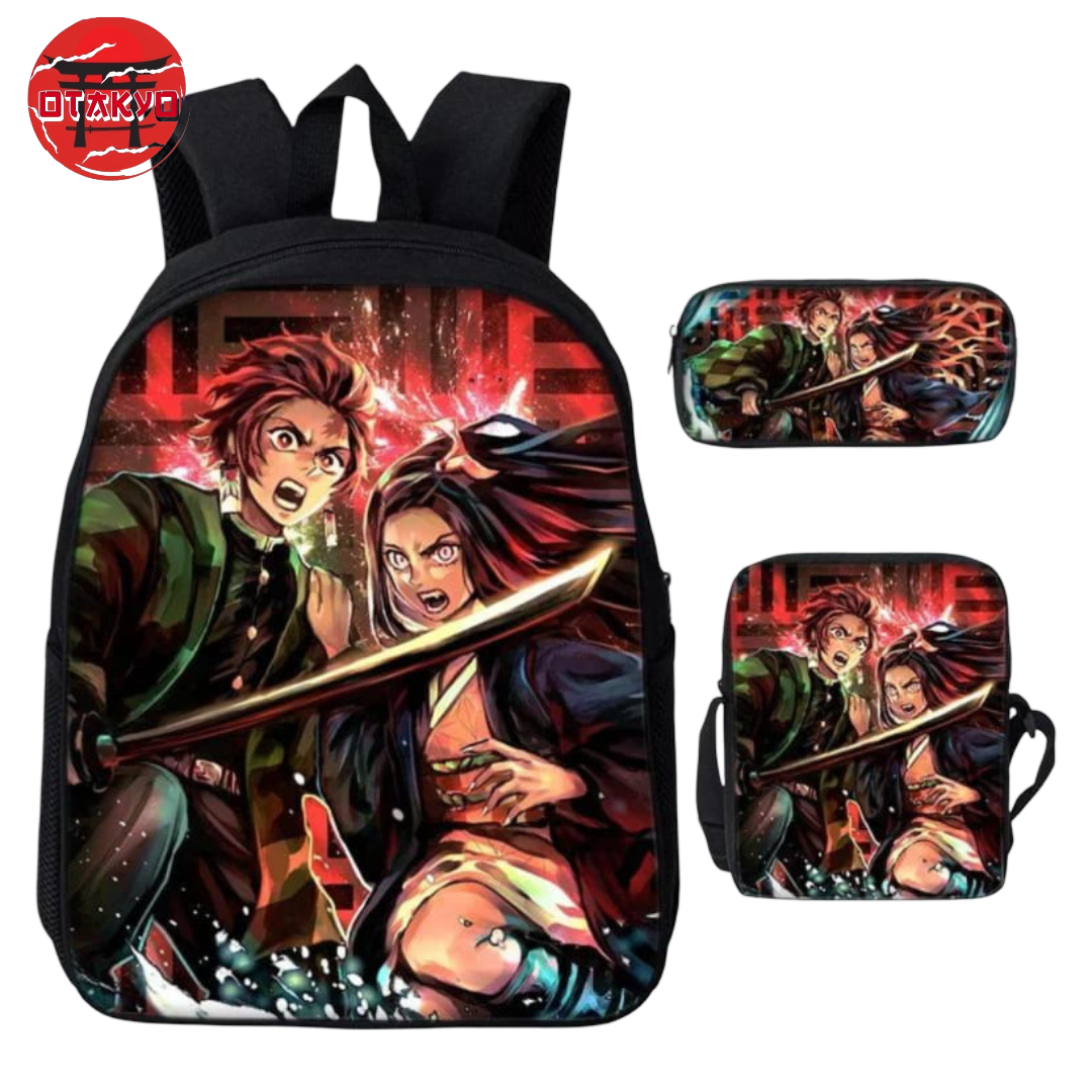 Backpack with Pencil Case and Messenger Bag Kamado - Demon Slayer™