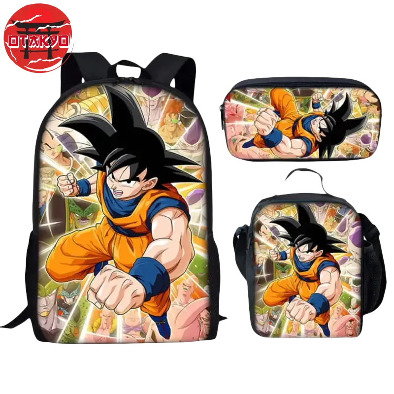Backpack with Pencil Case and Satchel Goku vs Villains - Dragon Ball Z™