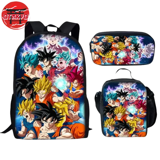 Backpack with Pencil Case and Satchel Goku's Transformations - Dragon Ball Z™