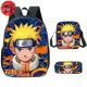 Backpack with Pencil Case and Satchel Naruto Genin - Naruto Shippuden™
