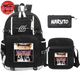 Backpack with Pencil Case and Satchel Naruto x Pain x Sasuke - Naruto Shippuden™