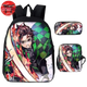 Backpack with Pencil Case and Satchel Tanjiro the Pillar of the Sun - Demon Slayer™