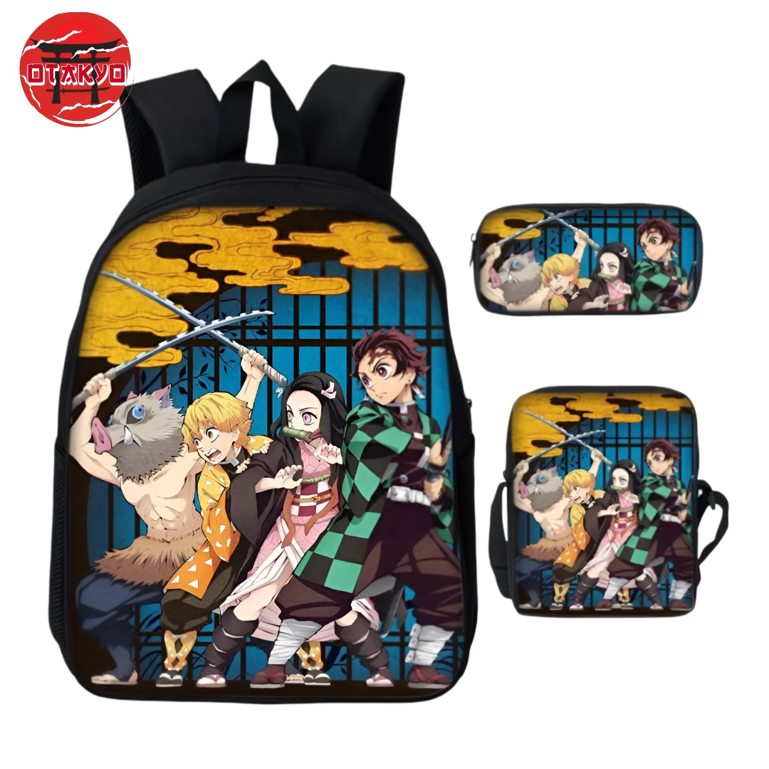 Backpack with Pencil Case and Shoulder Bag Demon Slayer™ - Demon Slayer™