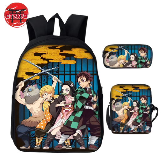 Backpack with Pencil Case and Shoulder Bag Demon Slayer™ - Demon Slayer™