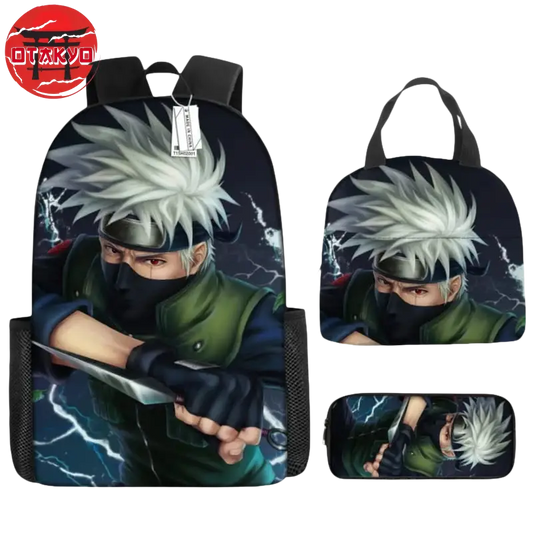 Backpack with Pencil Case and Shoulder Bag Kakashi Hatake - Naruto Shippuden™