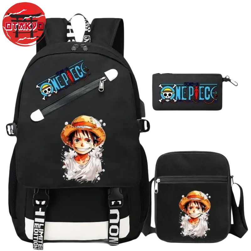 Backpack with Pencil Case and Shoulder Bag Luffy - One Piece™