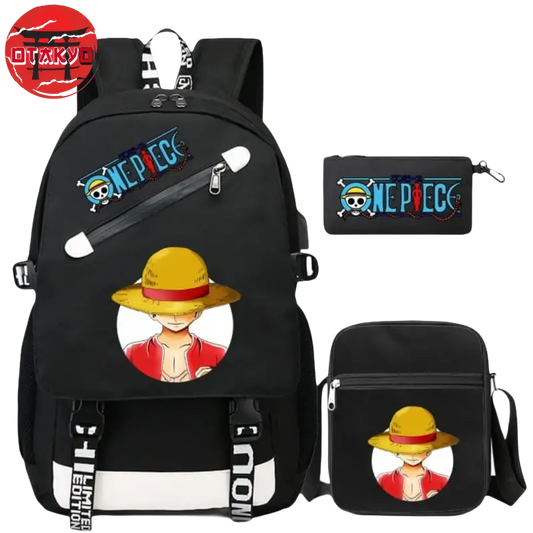 Backpack with Pencil Case and Shoulder Bag Luffy Straw Hat - One Piece™