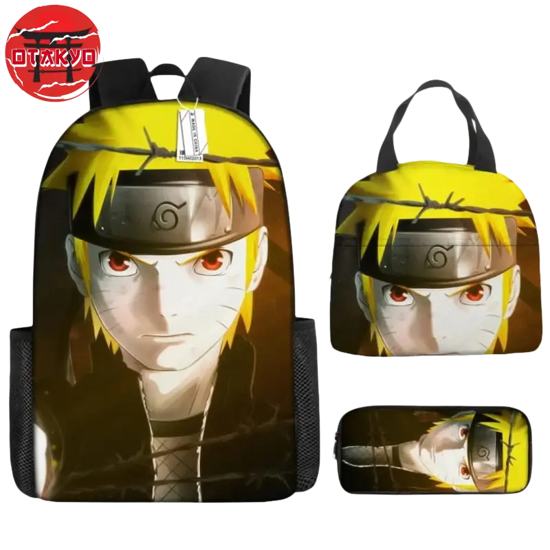 Backpack with Pencil Case and Shoulder Bag Naruto Chunin - Naruto Shippuden™