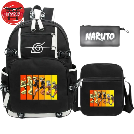 Backpack with Pencil Case and Shoulder Bag Naruto Uzumaki - Naruto Shippuden™