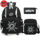 Backpack with Pencil Case and Shoulder Bag Nine-Tailed Fox Demon Seal - Naruto Shippuden™