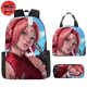Backpack with Pencil Case and Shoulder Bag Sakura Realist Art - Naruto Shippuden™