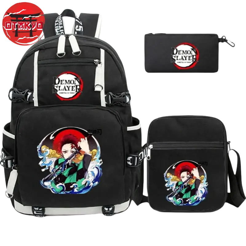 Backpack with Pencil Case and Shoulder Bag Tanjiro 1st Form - Demon Slayer™