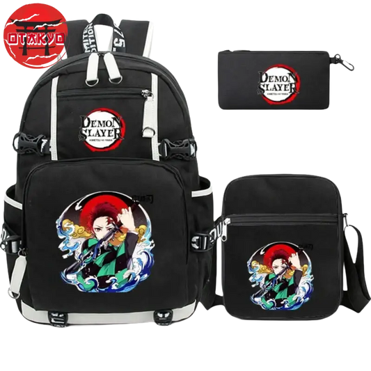 Backpack with Pencil Case and Shoulder Bag Tanjiro 1st Form - Demon Slayer™