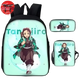 Backpack with Pencil Case and Shoulder Bag Tanjiro - Demon Slayer™