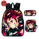 Backpack with Pencil Case and Shoulder Bag Tanjiro Kamado Fire Dance - Demon Slayer™