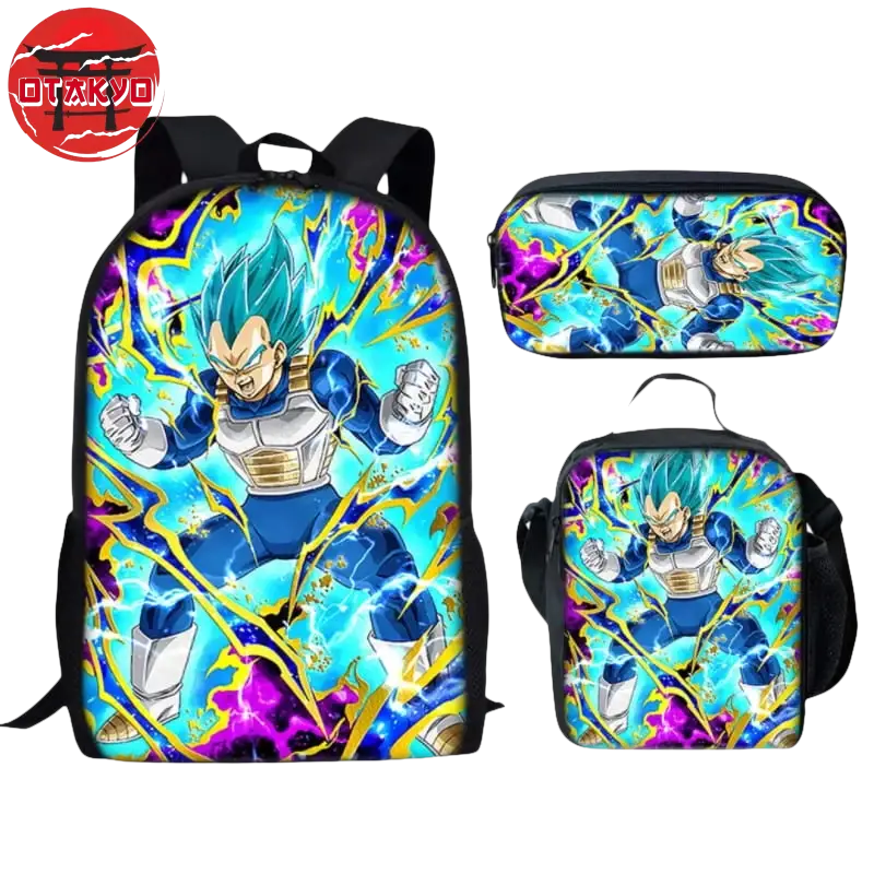 Backpack with Pencil Case and Shoulder Bag Vegeta SSJ Blue - Dragon Ball Z™