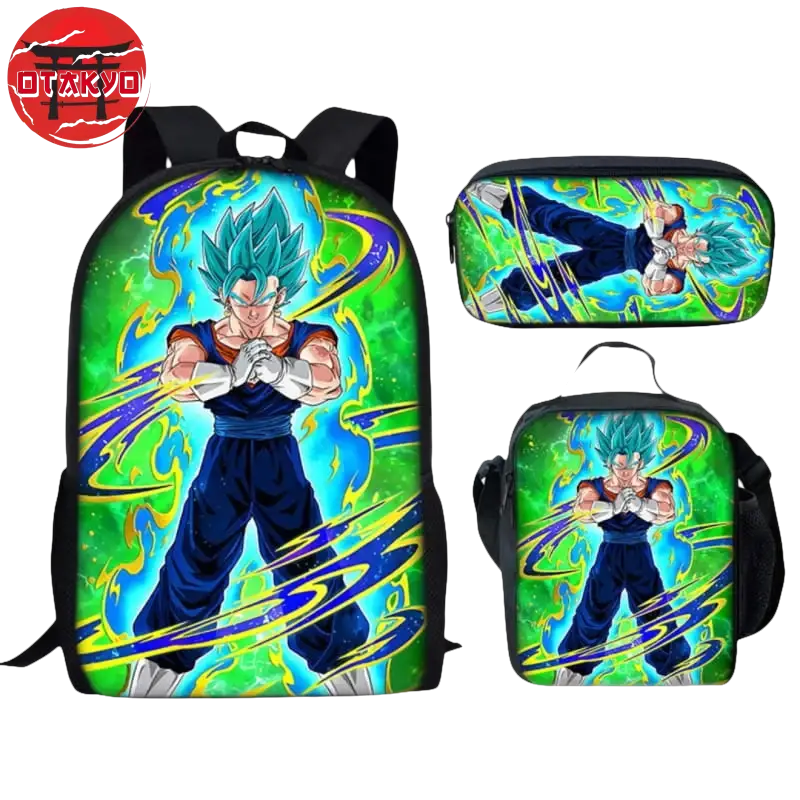 Backpack with Pencil Case and Shoulder Bag Vegeto SSJ Blue - Dragon Ball Z™