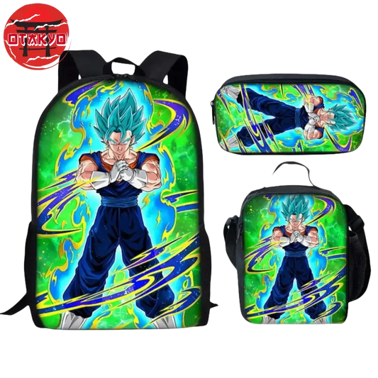 Backpack with Pencil Case and Shoulder Bag Vegeto SSJ Blue - Dragon Ball Z™
