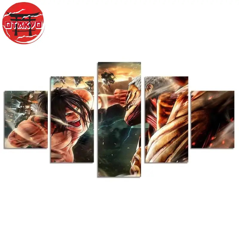Canvas Eren vs Reiner - Attack on Titan™