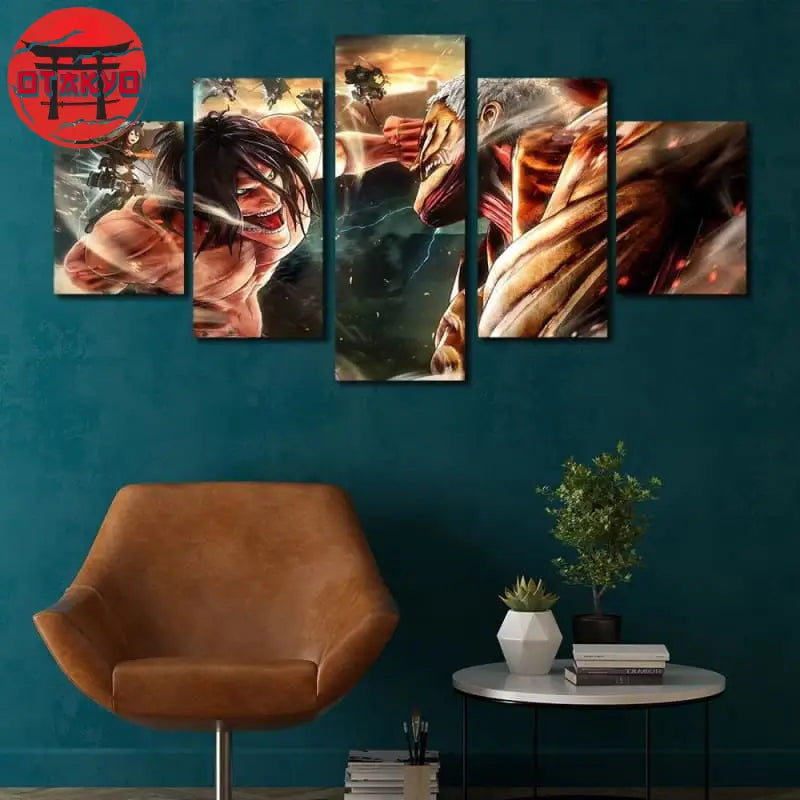 Canvas Eren vs Reiner - Attack on Titan™