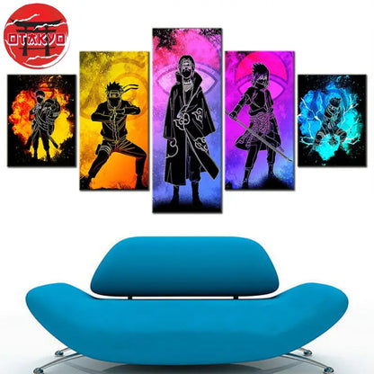 Canvas Gaara & Naruto & Itachi & Sasuke - Naruto Shippuden™