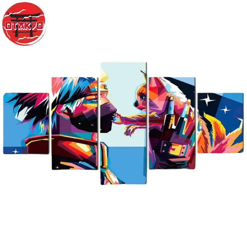Canvas Kakashi x Kurama Pop Art - Naruto Shippuden™