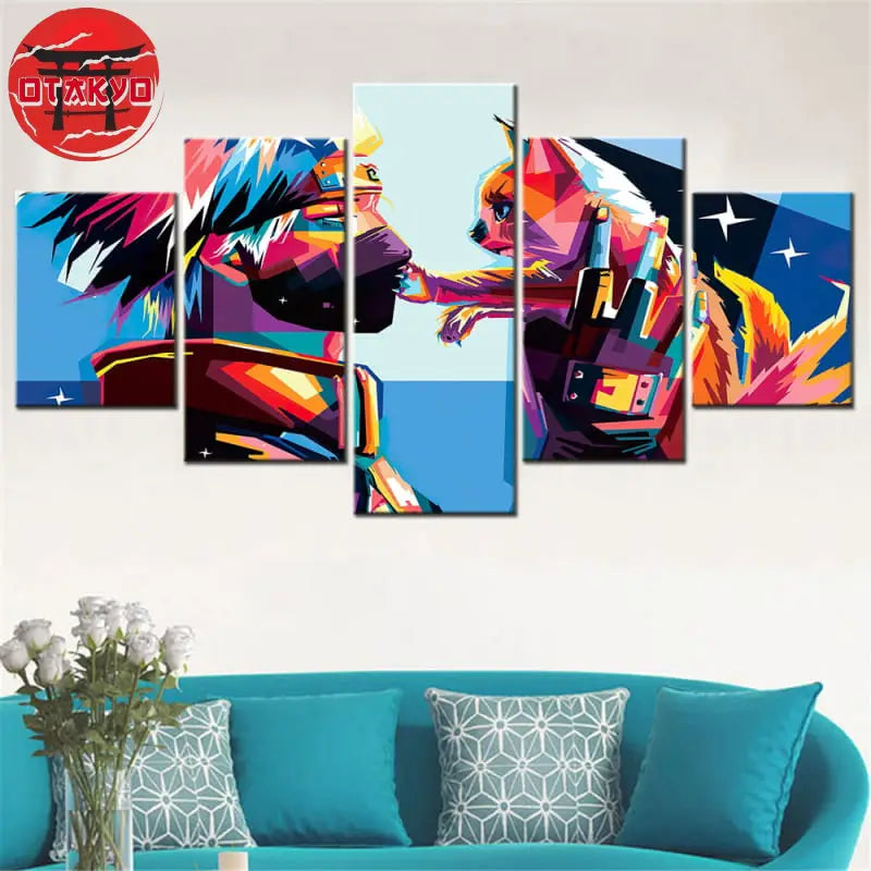 Canvas Kakashi x Kurama Pop Art - Naruto Shippuden™