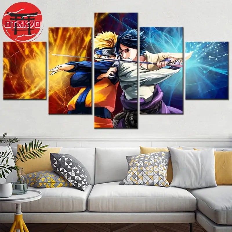 Canvas Naruto and Sasuke Battle - Naruto Shippuden™